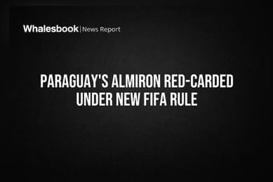 Paraguay's Almiron Red-Carded Under New FIFA Rule
