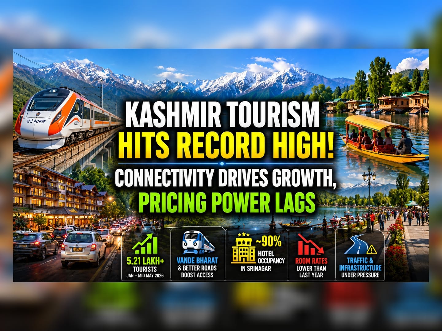 Kashmir Tourism Sees High Occupancy, But Pricing Power Remains Under Pressure