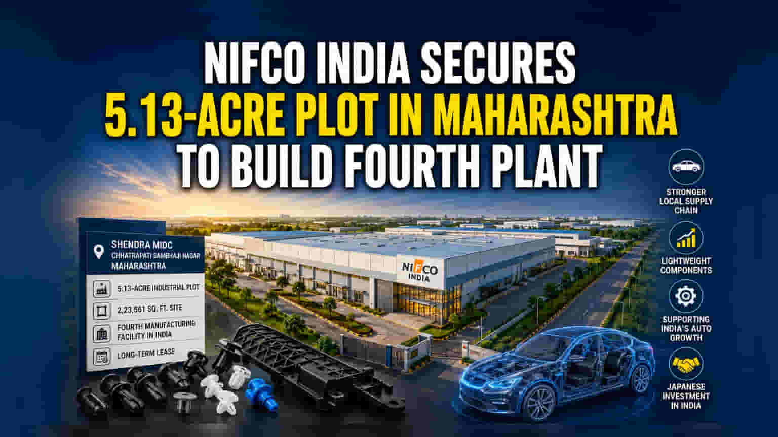 Nifco India Sets Up Fourth Manufacturing Plant In Maharashtra