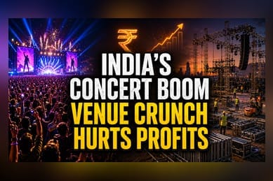 India’s ₹17,000 Crore Live Event Market Faces Profitability Hurdles