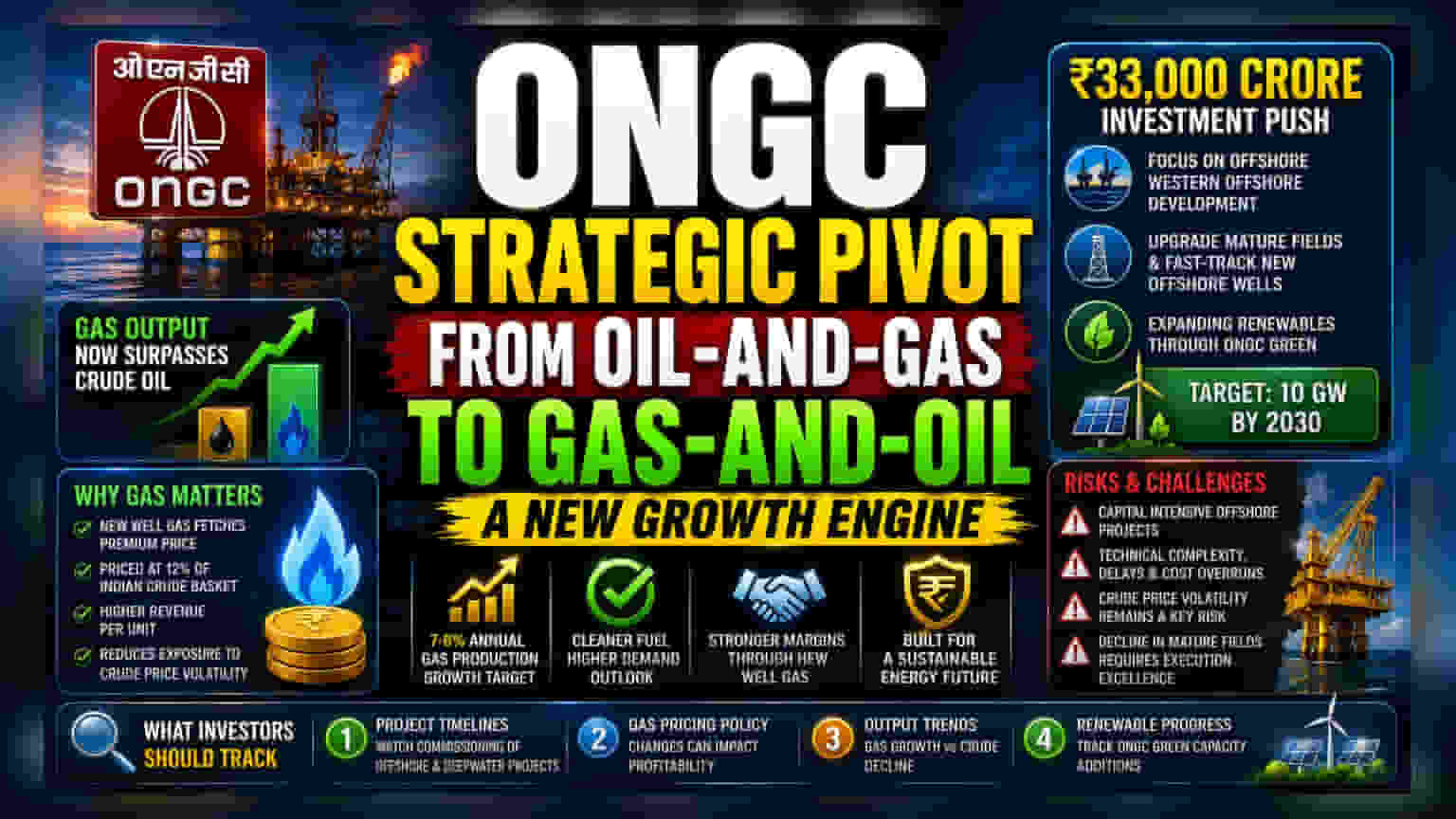 ONGC Shifts Focus as Natural Gas Output Overtakes Crude Oil