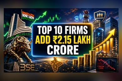 Top 10 Indian Firms Gain ₹2.15 Lakh Crore in Market Cap; Airtel Leads