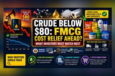 FMCG Packaging Costs May Ease as Crude Prices Drop Below $80