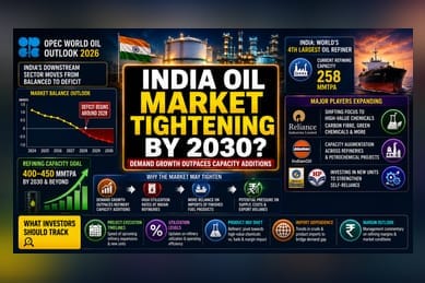 OPEC Projects India's Oil Refining Capacity Gap by 2030