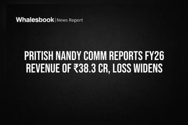 Pritish Nandy Comm Reports FY26 Revenue of ₹38.3 Cr, Loss Widens