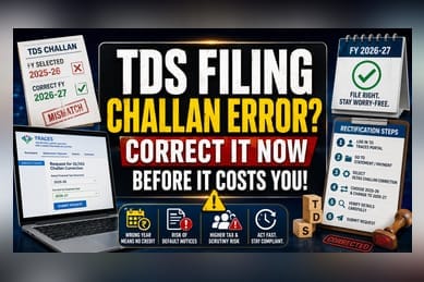 TDS Challan Error Fix: Use Legacy TRACES Portal for FY 2026-27