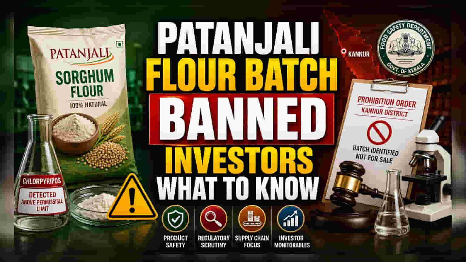Patanjali Foods च्या ज्वारीच्या पिठावर केरळमध्ये बंदी, कीटकनाशकांचे प्रमाण जास्त आढळले