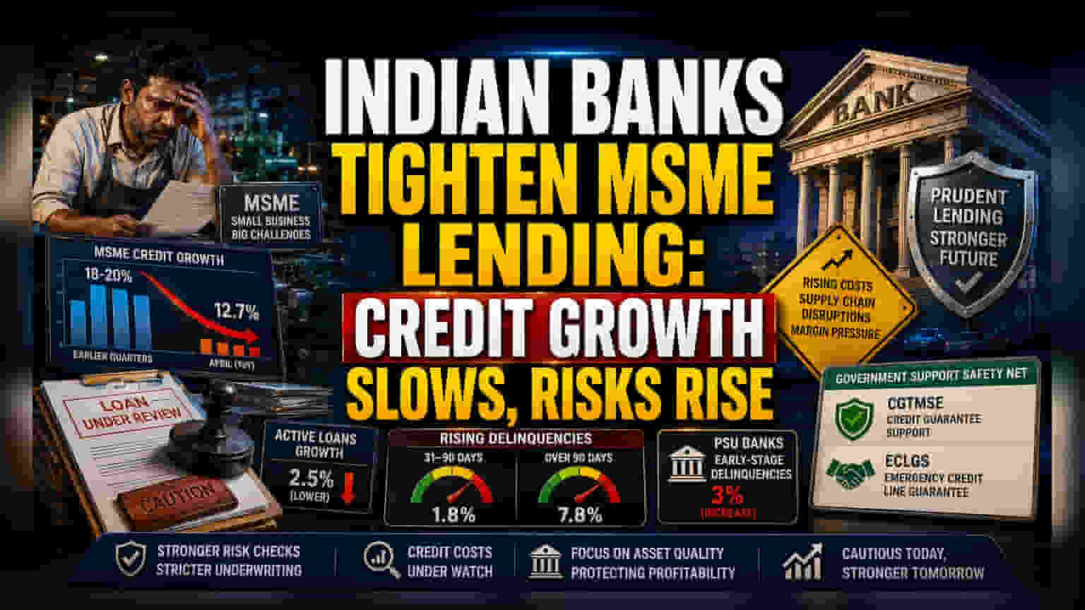 Indian Banks Tighten MSME Loans as Early Stress Signals Surface