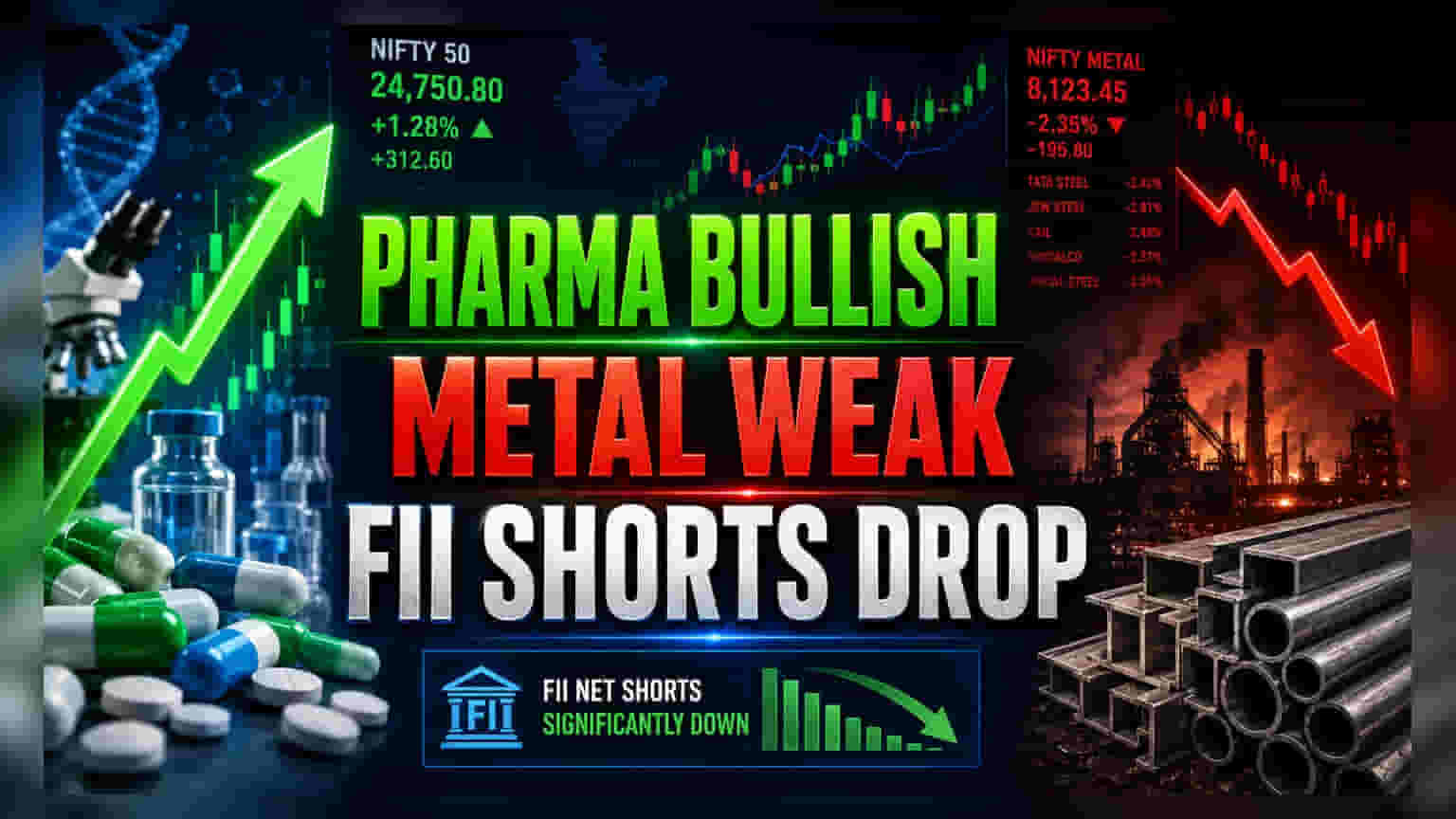 Nifty Pharma ஏற்றம், Metal துறை சரிவு: முதலீட்டாளர்கள் கவனிக்க வேண்டியவை!