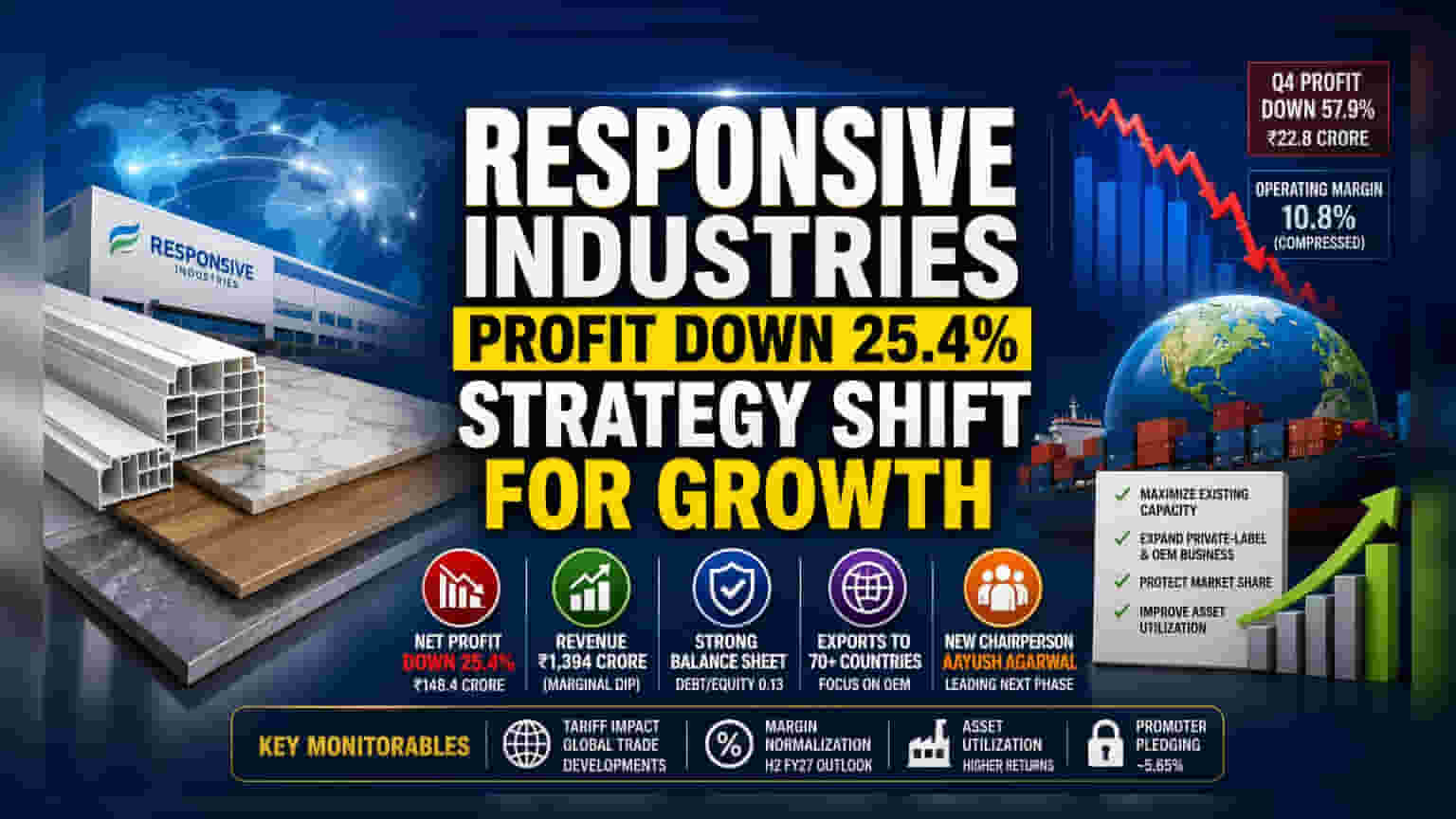 Responsive Industries: ਮੁਨਾਫਾ **25%** ਡਿੱਗਿਆ, ਨਵੇਂ ਚੇਅਰਪਰਸਨ ਦੀ ਨਿਯੁਕਤੀ