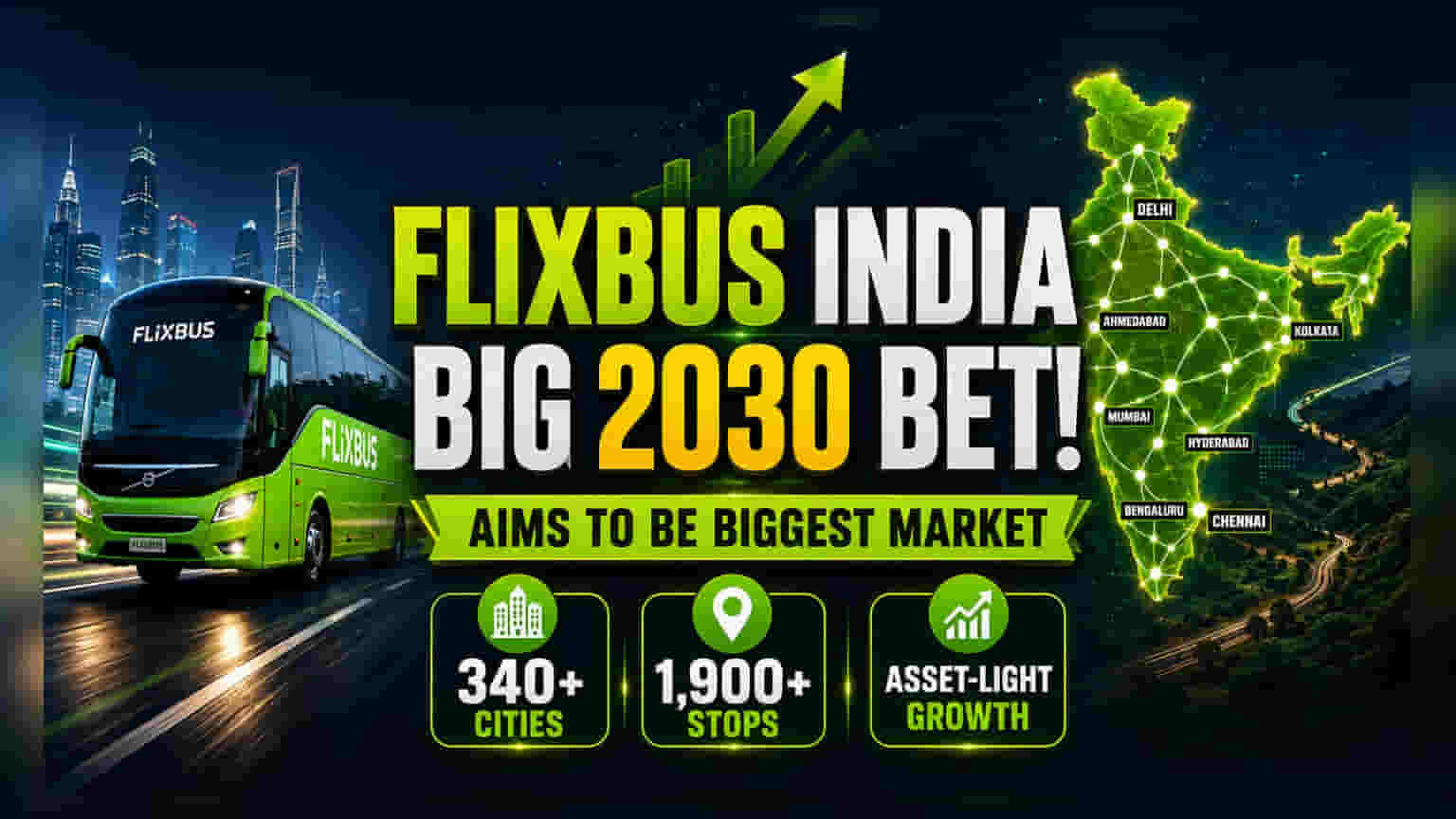 FlixBus இந்தியாவில் கால்பதிக்கிறது: 2030-ல் உலகின் மிகப்பெரிய சந்தையாக மாறும் இலக்கு!
