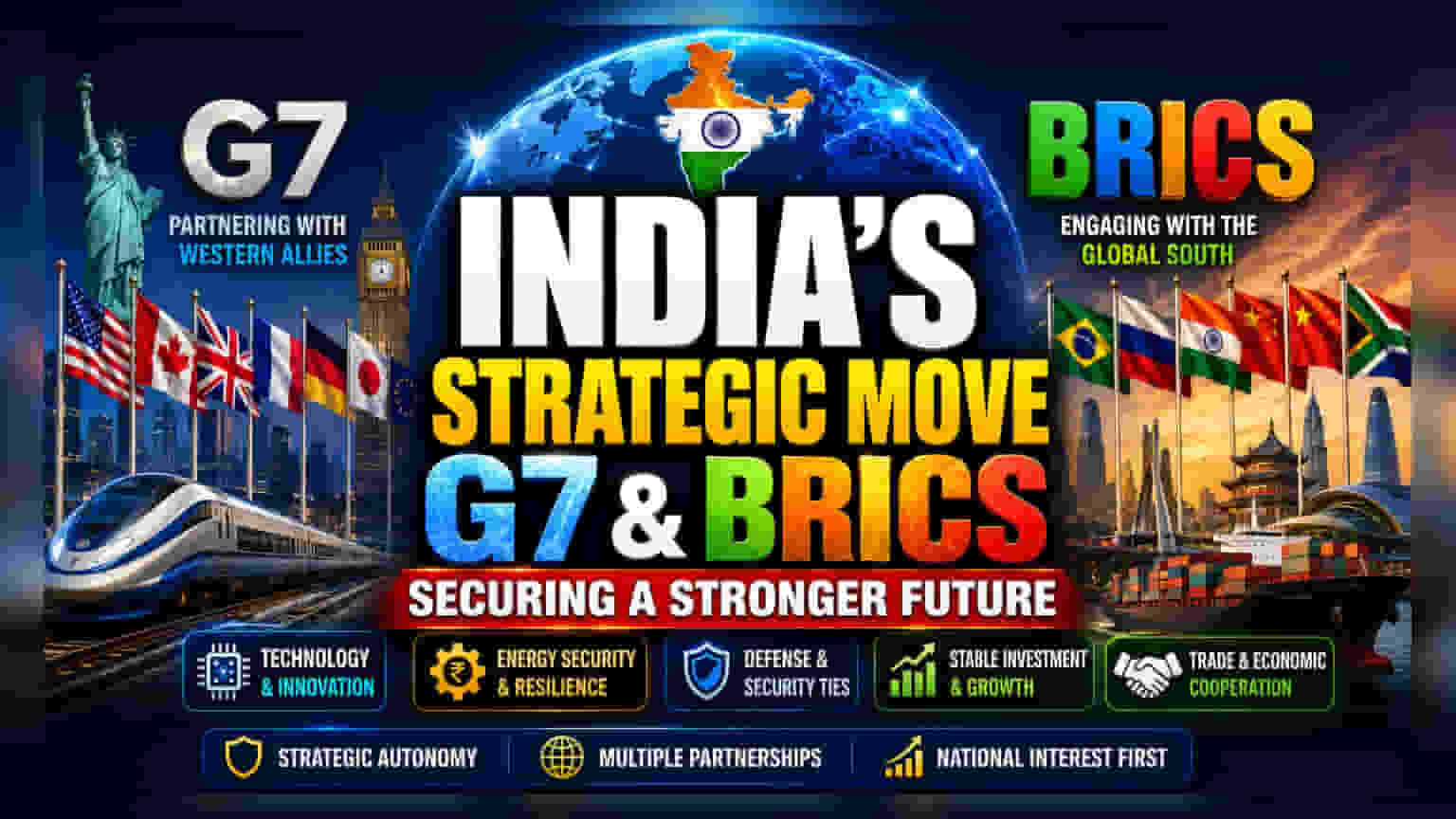 G7 மற்றும் BRICS: இந்தியா எடுக்கும் ராஜதந்திர நிலை - முதலீட்டாளர்களுக்கு இதன் தாக்கம் என்ன?