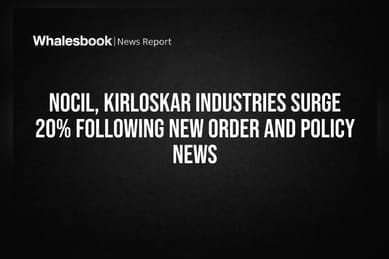 NOCIL, Kirloskar Industries Surge 20% Following New Order And Policy News
