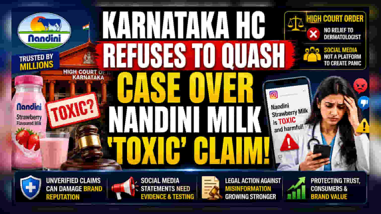 Karnataka HC Refuses To Drop Case Against Doctor Over Nandini Milk 'Toxic' Claims
