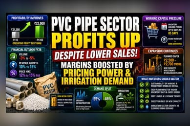 PVC Pipe Makers Eye Higher Profits Despite 3-5% Volume Dip