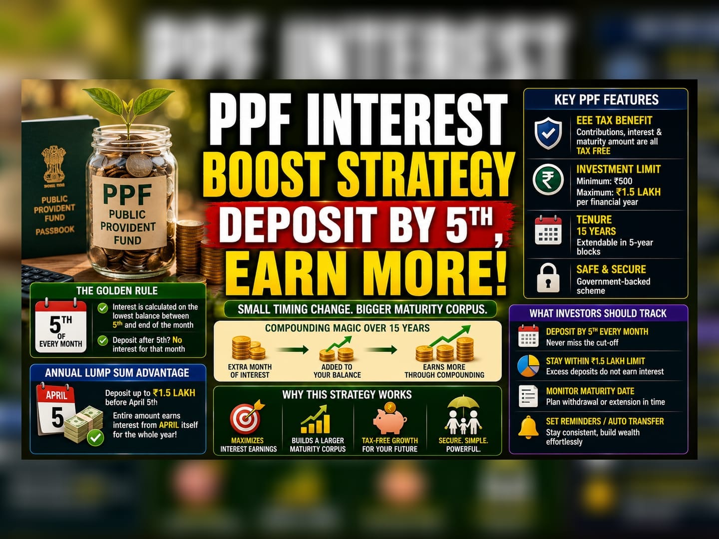 Maximize PPF Returns: The '5th of the Month' Deposit Rule