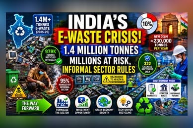 India's E-Waste Crisis: 95% Recycling Handled by Informal Sector