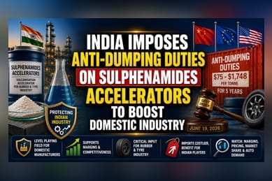 India Imposes Anti-Dumping Duty on Rubber Chemical Imports