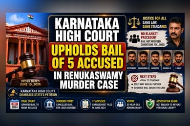 Karnataka HC Upholds Bail For 5 In Renukaswamy Case