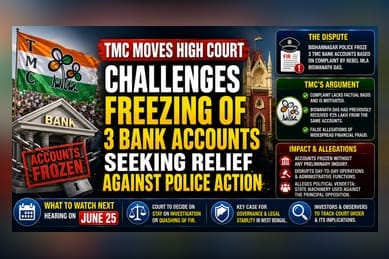 Calcutta HC to Hear TMC Bank Account Freeze Plea on June 25