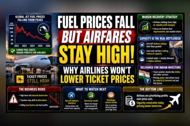 Airline Fares May Stay High Despite Lower Jet Fuel Costs