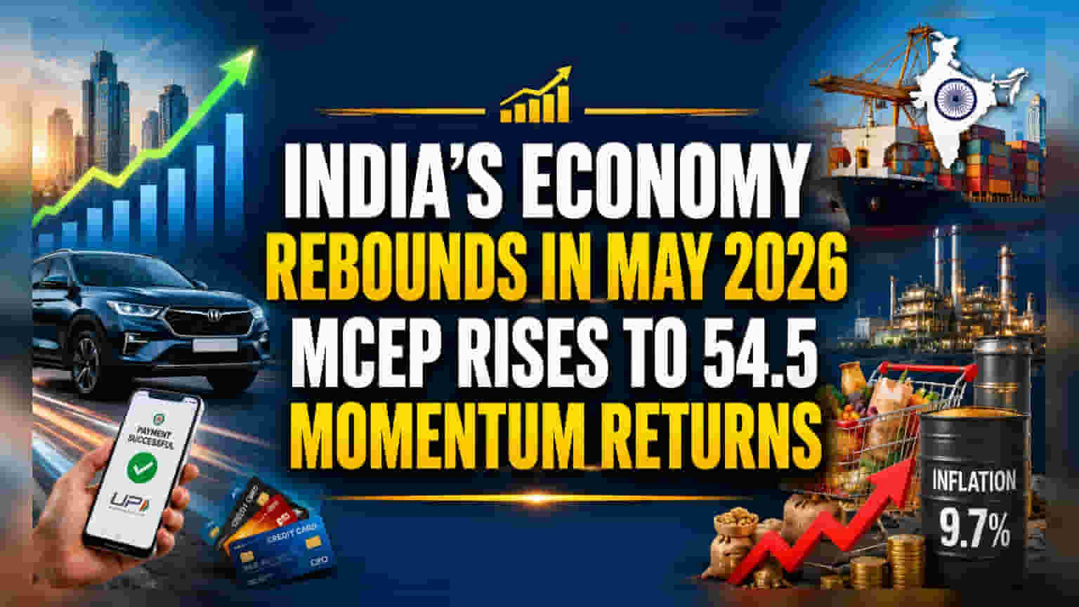 India Economic Index Hits 54.5 in May, Signaling Growth