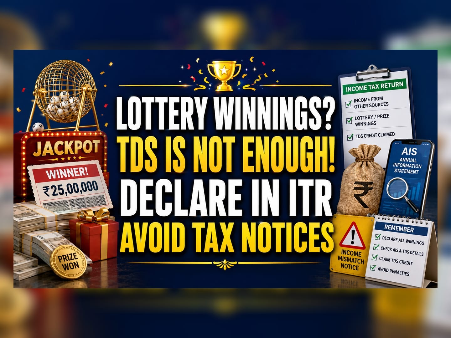 ITR Filing: You Must Declare Lottery Wins Even After TDS