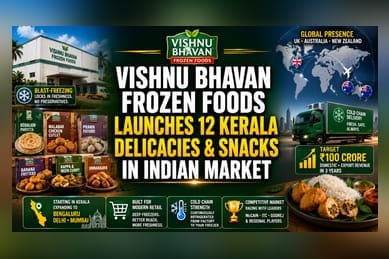 Vishnu Bhavan Enters Frozen Food Market, Targets ₹100 Crore Sales