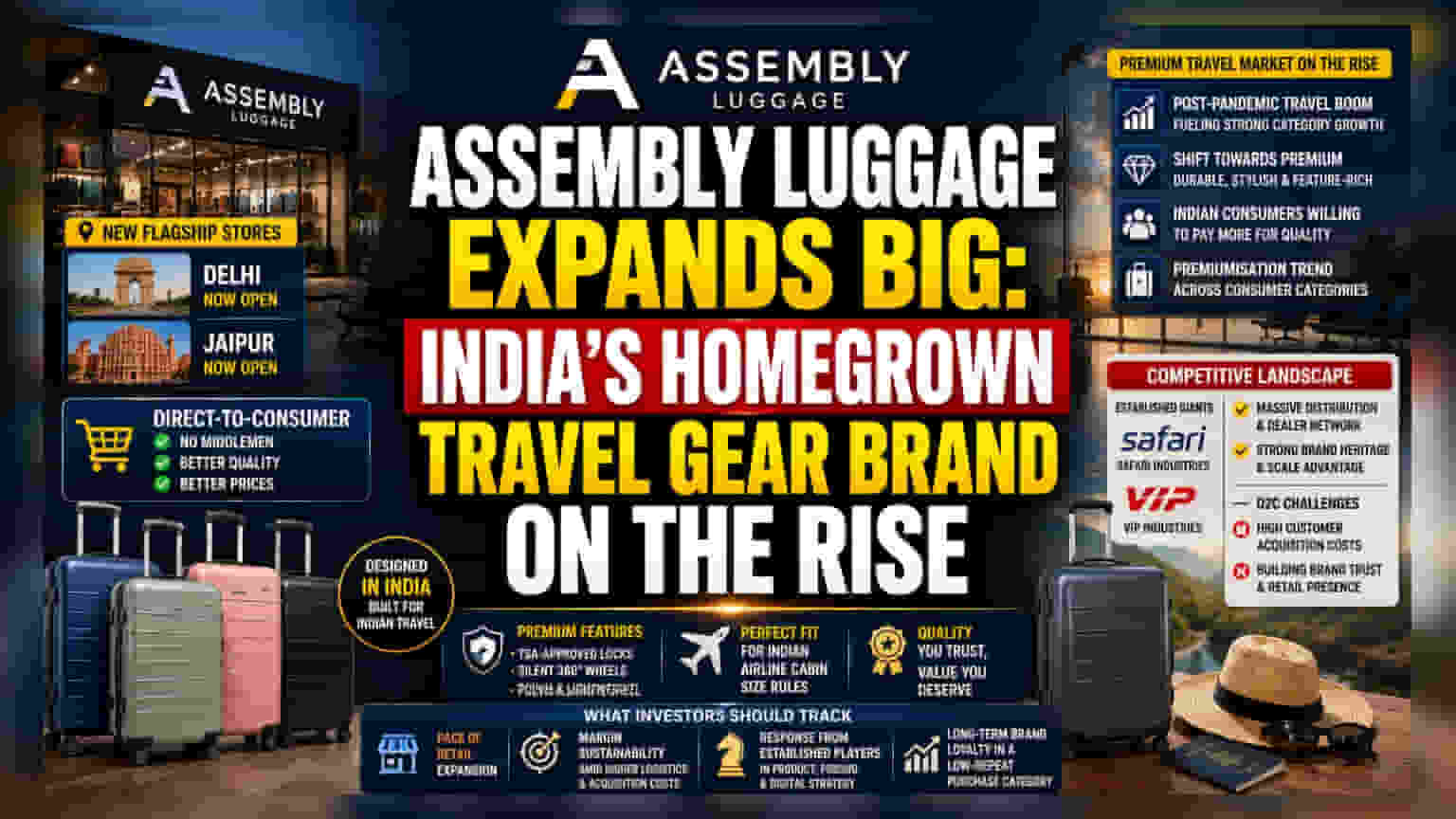 Assembly Luggage Expands Retail Push in India's Premium Travel Gear Market