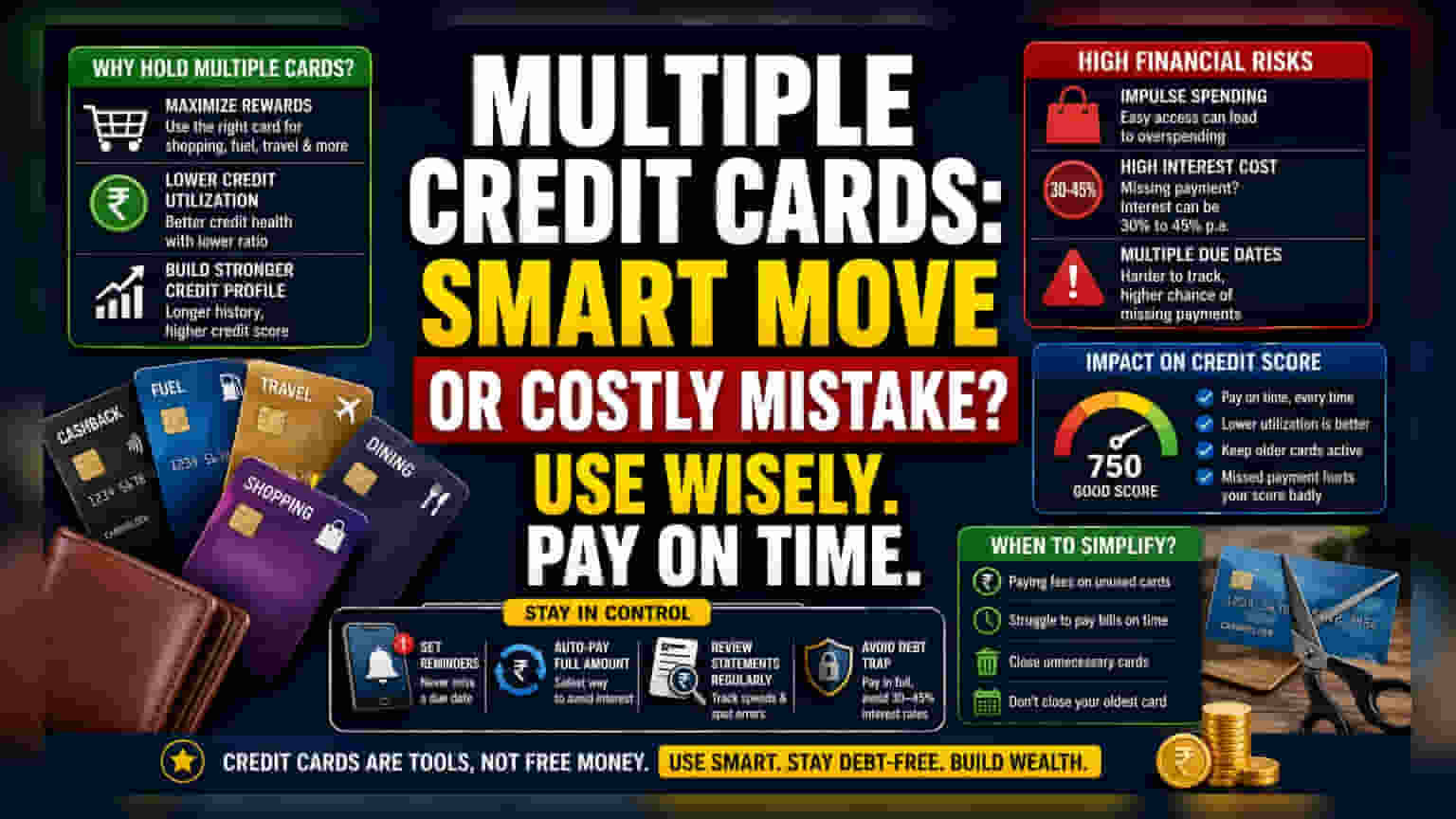 Managing Multiple Credit Cards: Balancing Rewards And Debt Risk