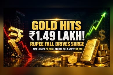 Gold Prices Rise ₹2,000 On MCX As Rupee Weakens To 94.7