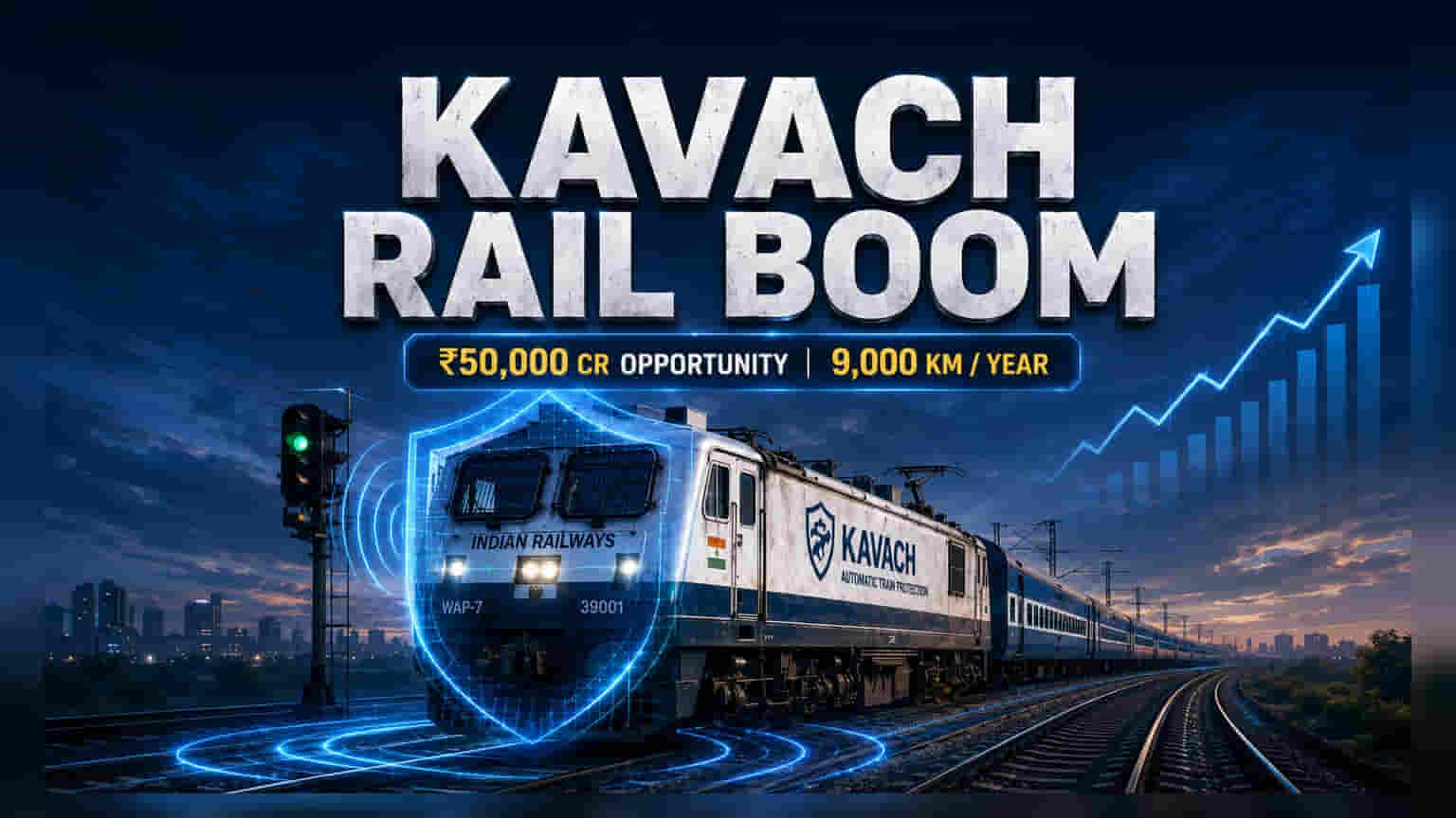 Indian Railways-ன் ₹50,000 கோடி 'கவாச்' திட்டம்: இந்த நிறுவனங்களுக்கு குவியும் ஆர்டர்கள்!