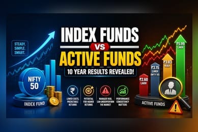 Nifty 50 Index Funds vs. Active Funds: 10-Year Performance