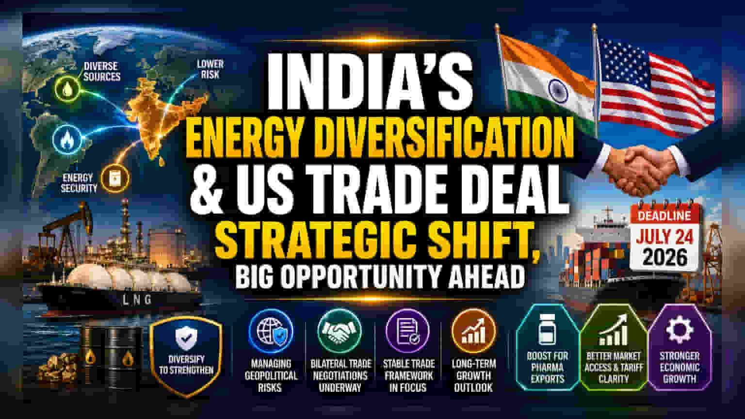 NITI Aayog चा सल्ला: ऊर्जा आयातीचे स्रोत बदला! भारत-अमेरिका व्यापार वाटाघाटींना वेग