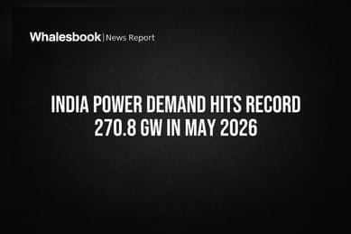 India Power Demand Hits Record 270.8 GW in May 2026
