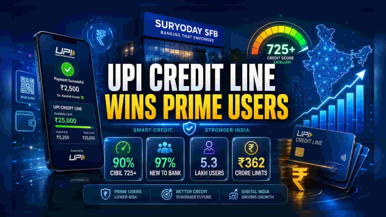Suryoday SFB: அசத்தல் டேட்டா! UPI மூலம் கடன் வாங்குவதில் அசத்தும் மெஜாரிட்டி பிரைம் கஸ்டமர்கள்!
