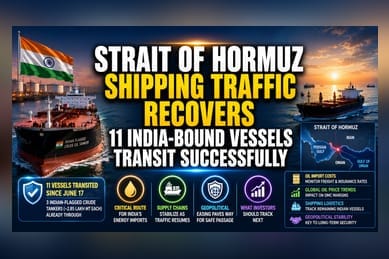 Strait of Hormuz Traffic Resumes: 11 India-Bound Ships Pass Through