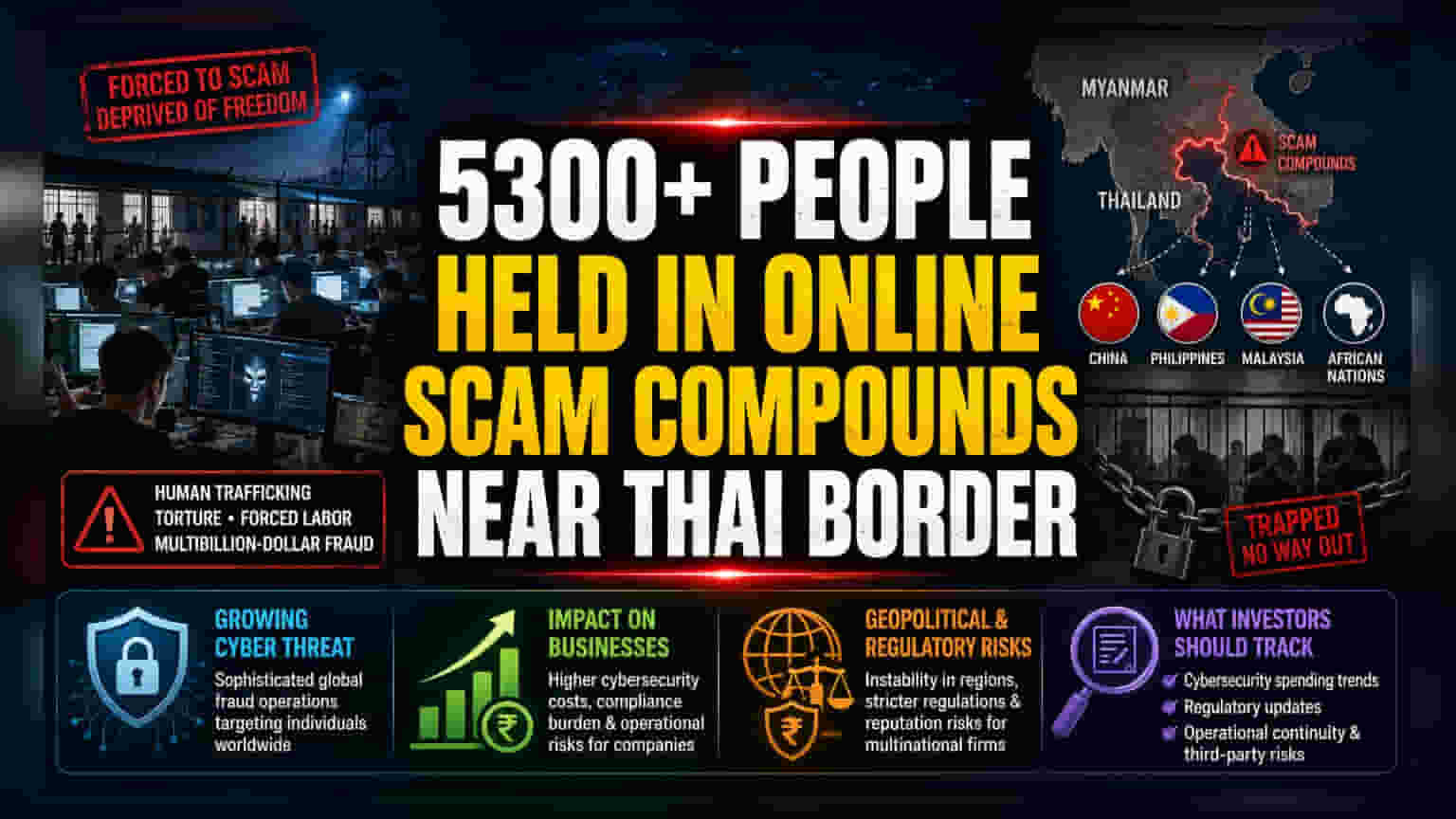 Myanmar Scam Compounds Fuel Global Cybercrime Risks