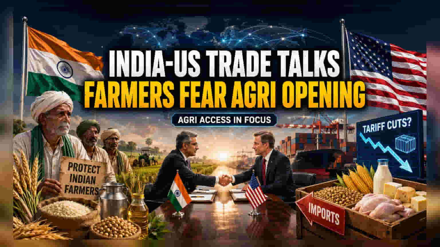 India-US Trade Talks Begin Amid Concerns Over Farm Market Access