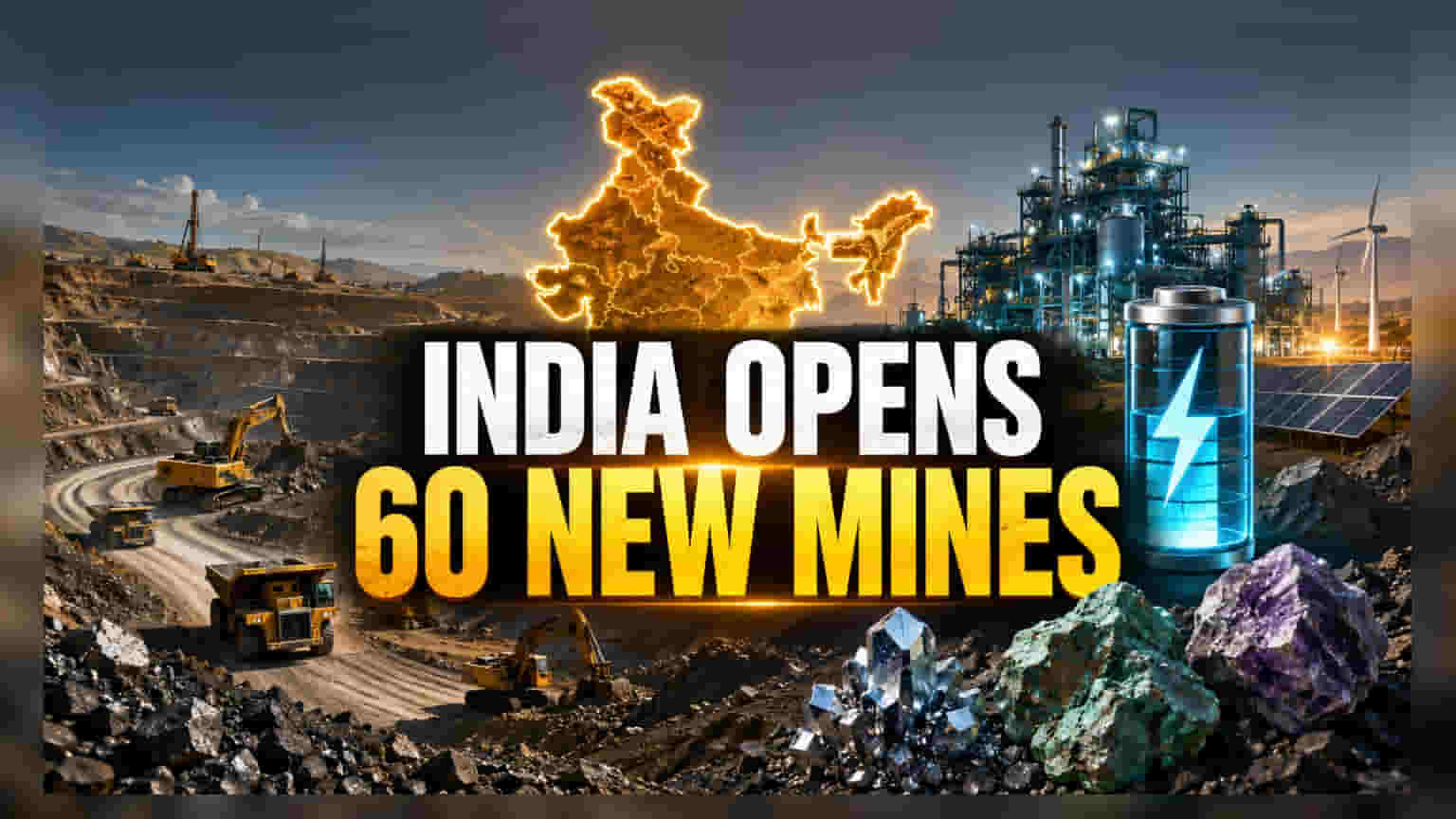 India Targets 60 New Mines in FY27 to Boost Mineral Supply