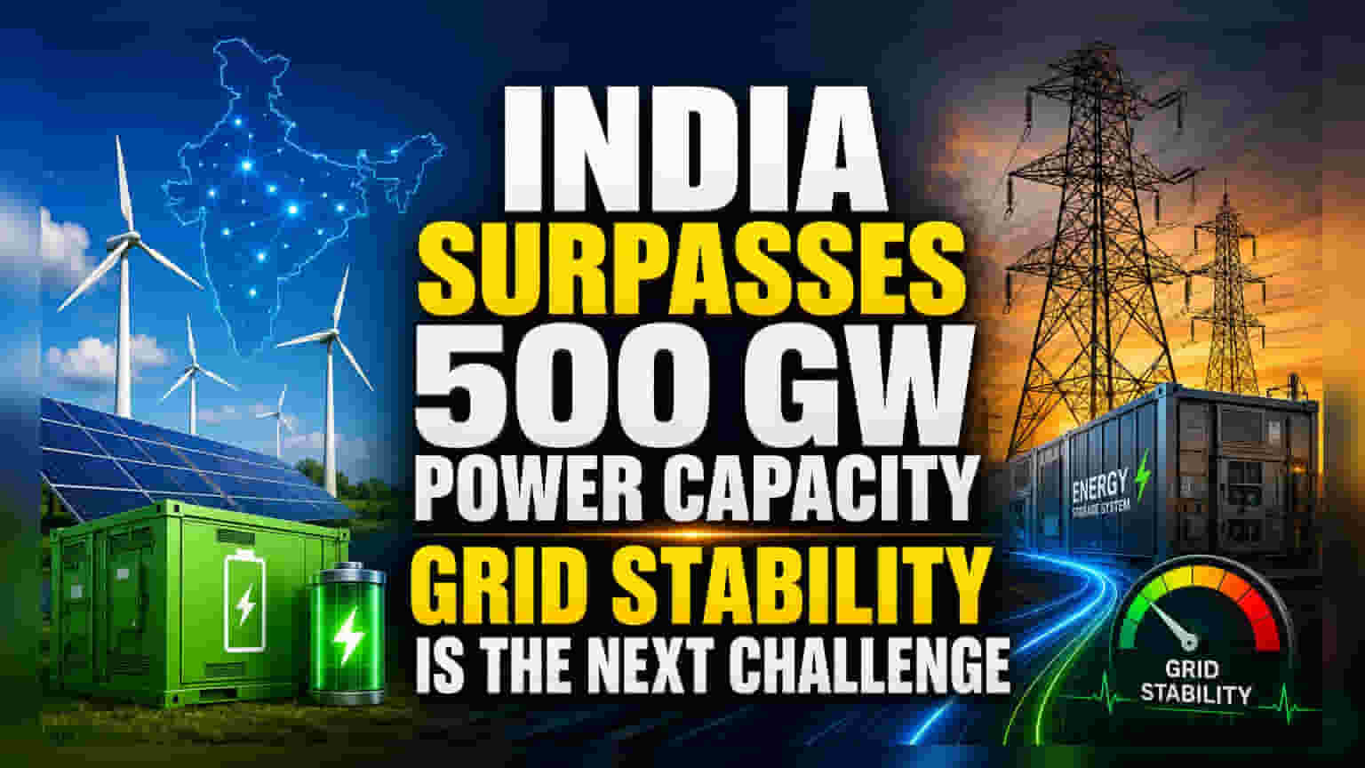 India's Power Grid Under Strain After Hitting 500 GW Milestone