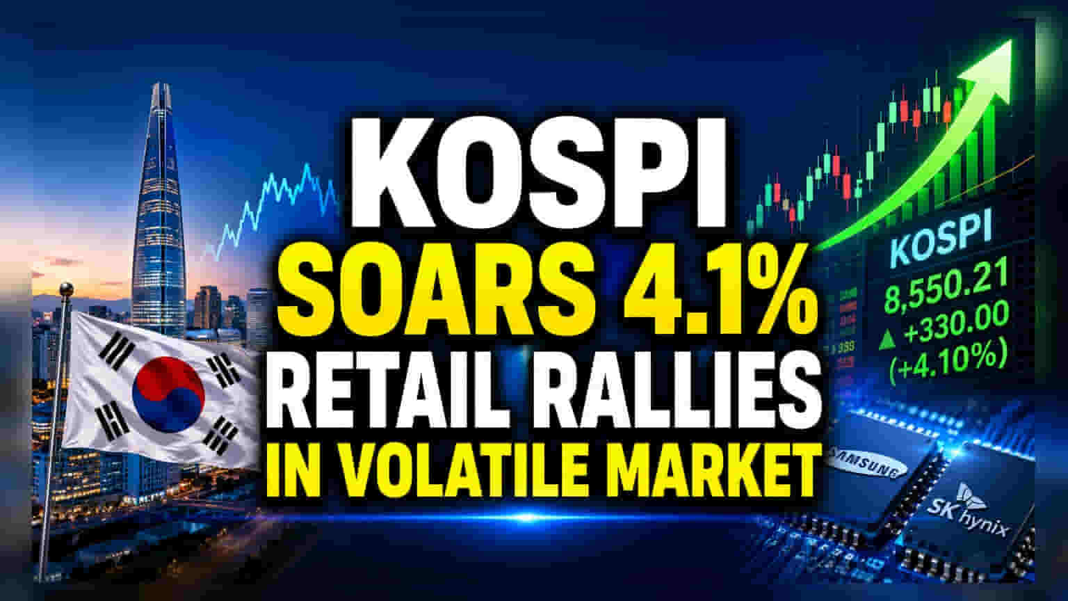 KOSPI Rebounds 4.1% After Sharp 10% Dip: Retail Buying Spree