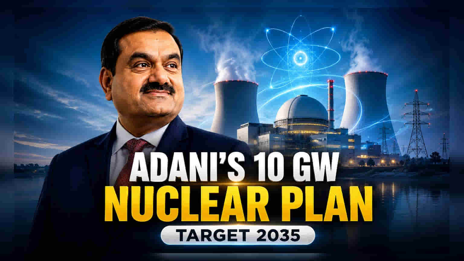अदानी ग्रुपचे मोठे पाऊल! 2035 पर्यंत 10 GW अणुऊर्जा क्षमता उभारणार