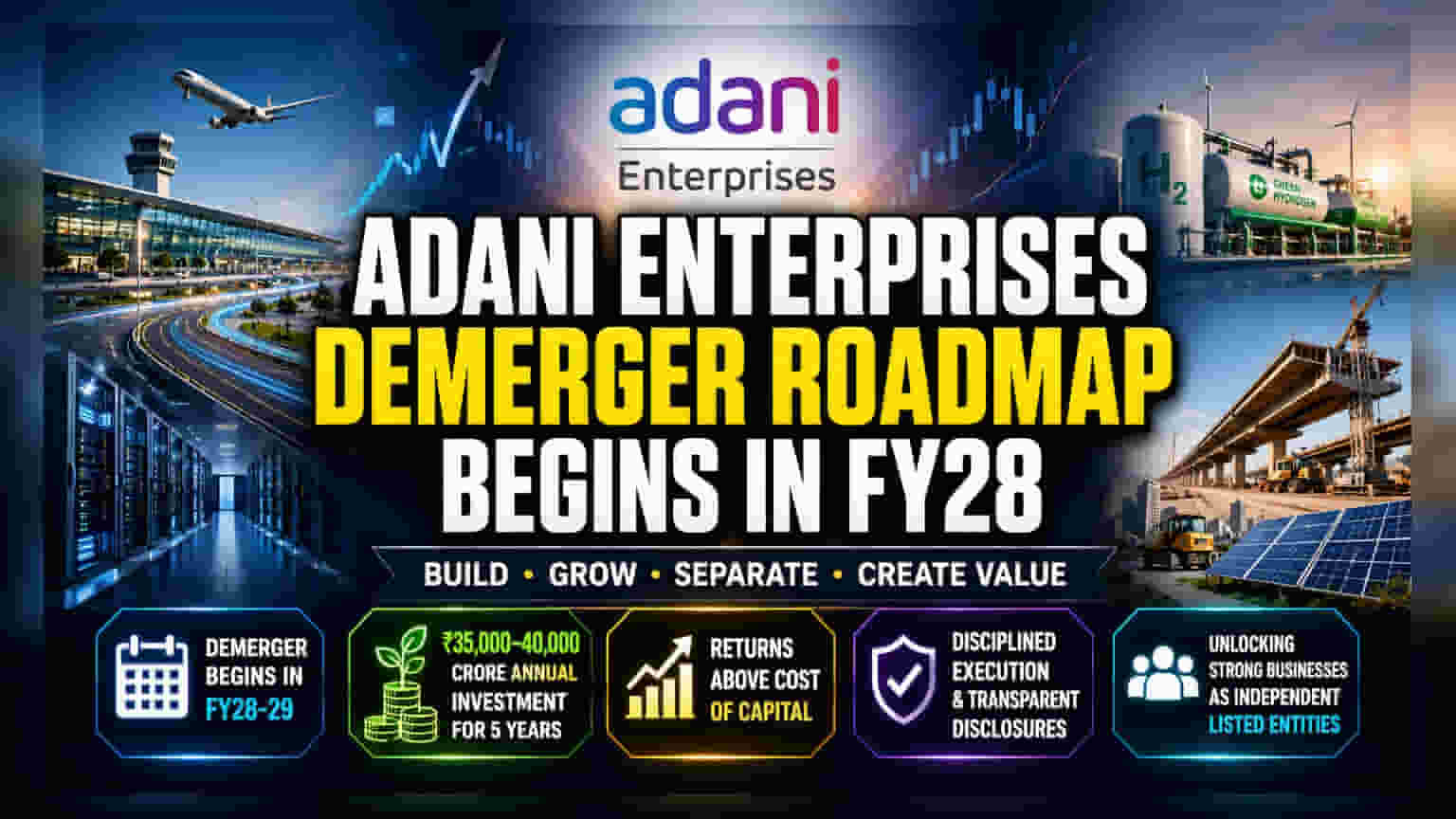 Adani Enterprises: அடுத்த கட்ட வளர்ச்சி! 2028 முதல் முக்கிய வியாபாரங்கள் தனி நிறுவனமாகும்.