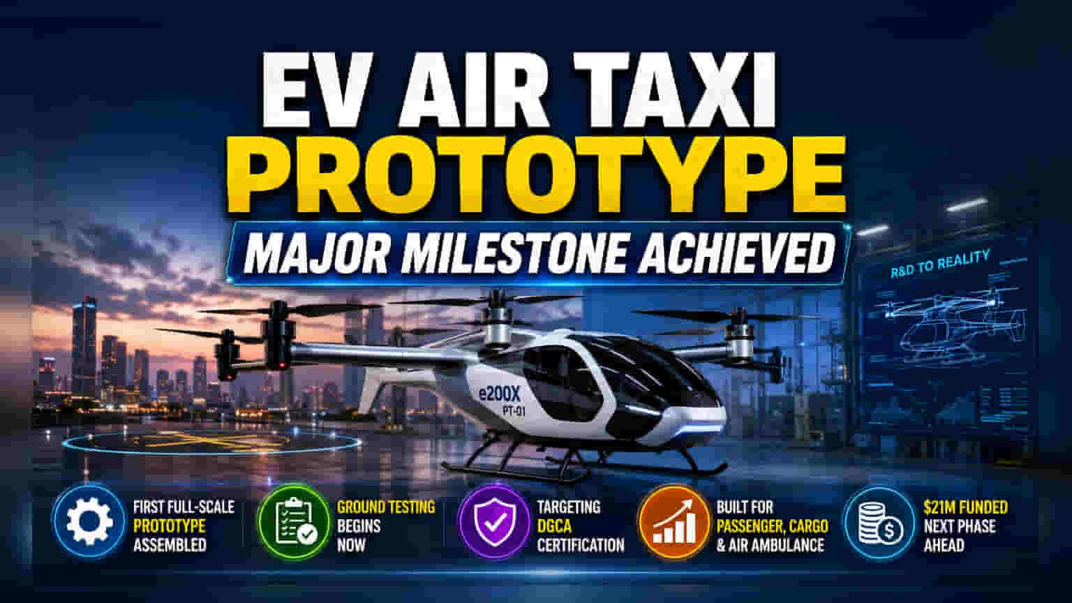 The ePlane Company Readies e200X Electric Taxi for Ground Tests