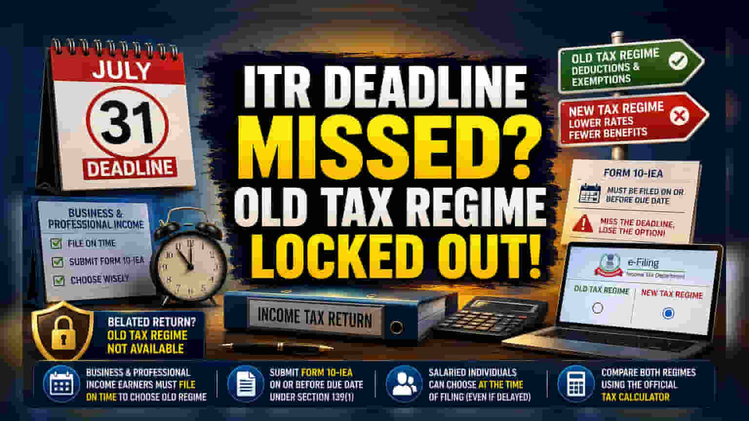 Missed ITR Deadline? Business Income Earners Face Tax Regime Risk