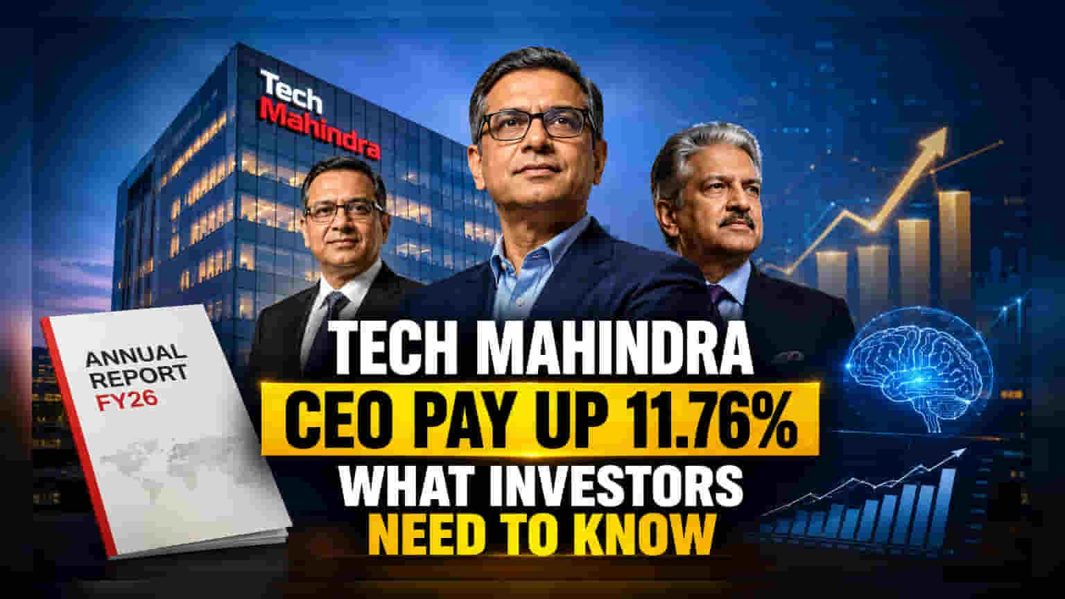 Tech Mahindra CEO Pay Rises 12% in FY26, Ratio Hits 1,085x