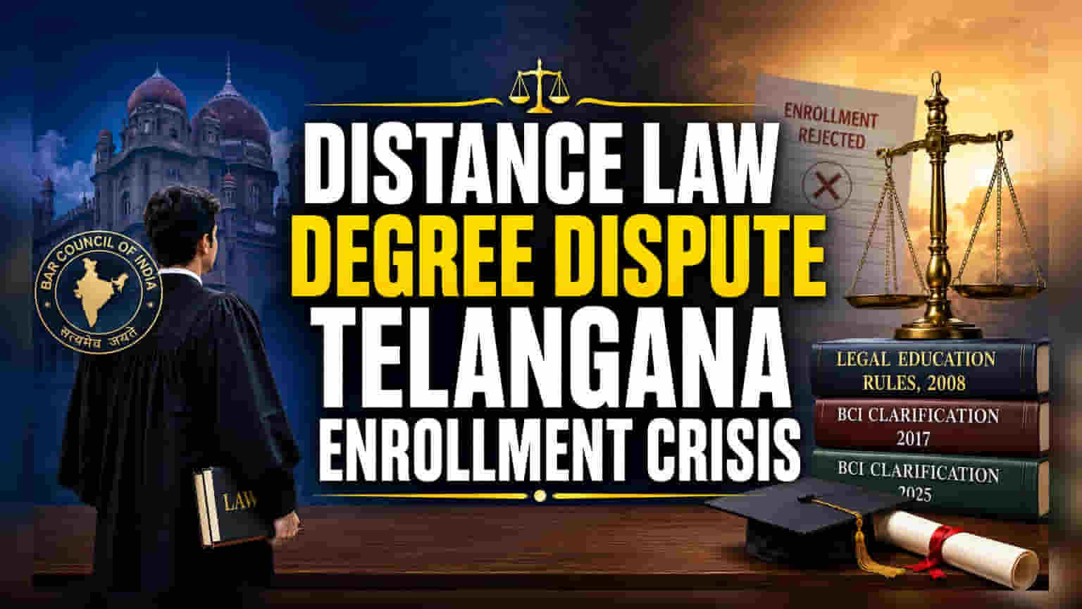 Telangana Bar Council: 80 लॉ ग्रेजुएट्स के एडमिशन पर रोक! जानें क्या है वजह