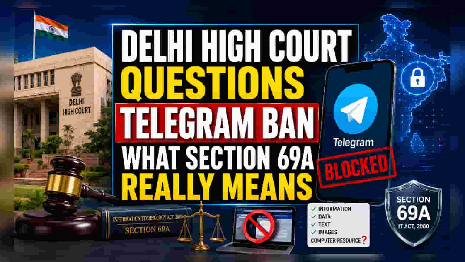 Telegram Block: ਦਿੱਲੀ HC ਦਾ ਸਰਕਾਰ ਨੂੰ ਸਵਾਲ - ਪੂਰਾ ਐਪ ਬੰਦ ਕਰ ਸਕਦੀ ਹੈ?