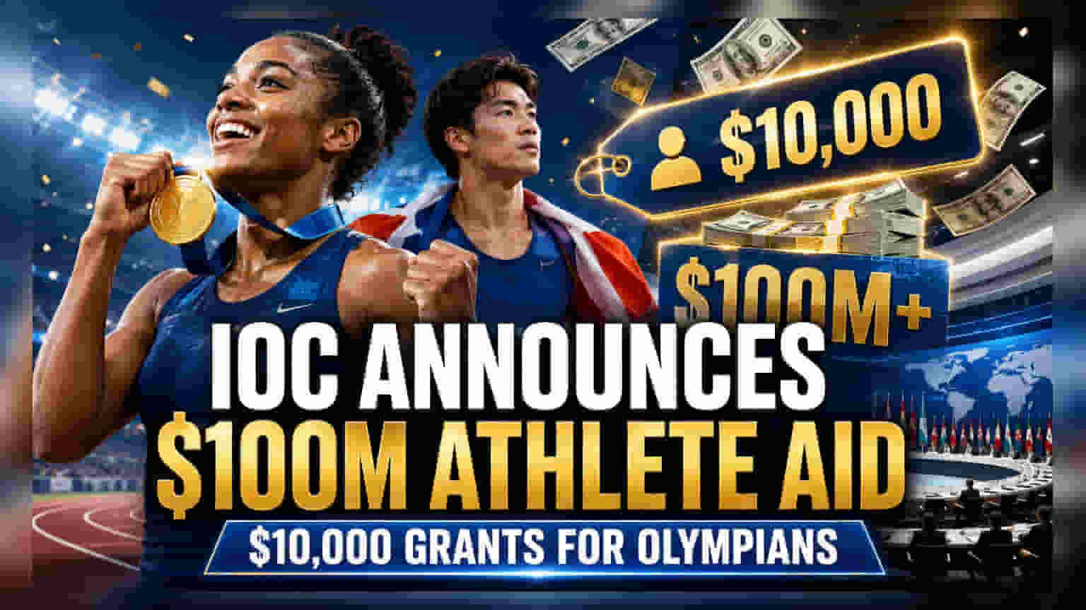 IOC ਦਾ ਵੱਡਾ ਐਲਾਨ: ਓਲੰਪਿਕ ਖਿਡਾਰੀਆਂ ਲਈ **$100 ਮਿਲੀਅਨ** ਦਾ ਗ੍ਰਾਂਟ ਫੰਡ ਹੋਇਆ ਲਾਂਚ